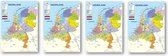 Ansichtkaarten set Nederland kaart - Set van 50 luxe ansichtkaarten - Formaat 10.5 x 15 cm