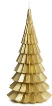 Bougie de sapin de Noël outdoor de qualité Cactula dorée XL - 20 x 40 cm