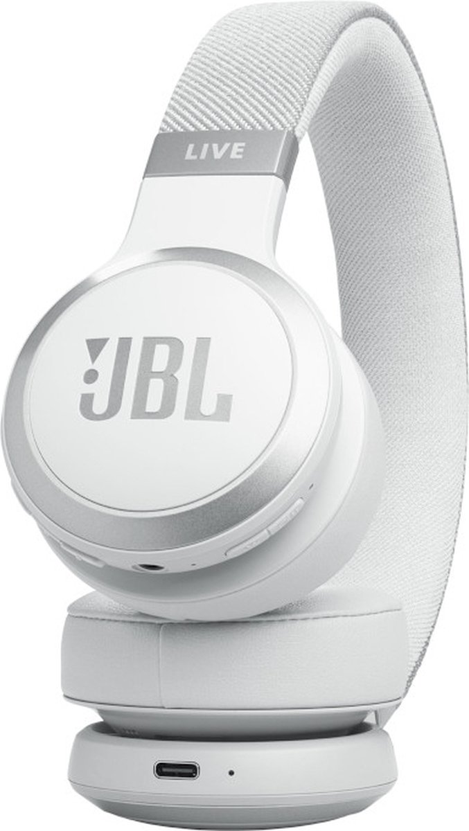 JBL Live 670NC - Draadloze on-ear koptelefoon met noise cancelling - Wit