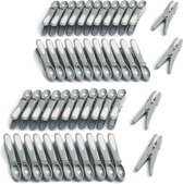 Bloemenwasknijpers (48 stuks, Ultimate Grijs-wit) van culiclean | Premium wasknijpers