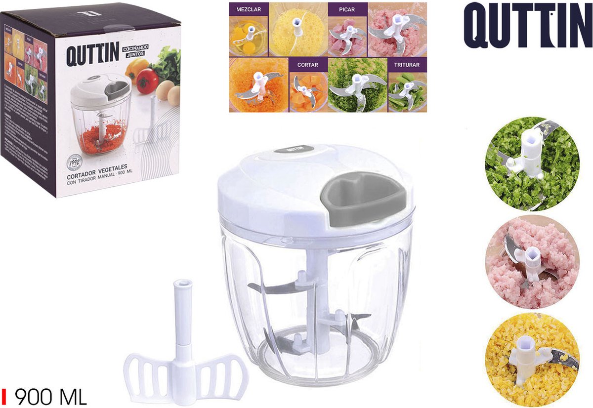 Manuele Groentehakker Quttin 900 ml Wit Rood