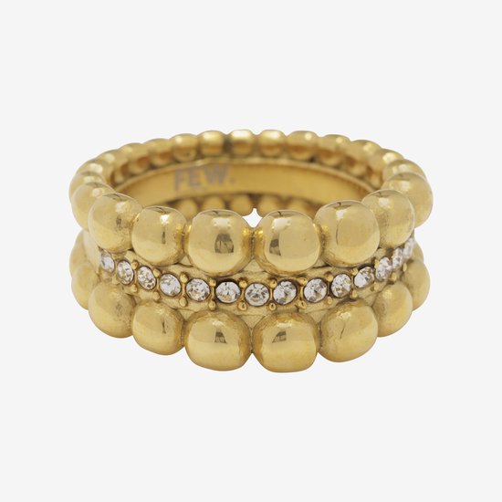Essenza White Stones Ring Gold Size 7