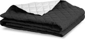 Aio - Dekbed - Antiallergisch Microvezel / Polyester (200 x 220 cm, Zwart met Wit)