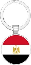 Akyol - Egypte vlag Sleutelhanger - egypte - iemand die houdt van reizen - vakantie - landen - vlag - reizigers - cadeau - geschenk - gift - kado - verassing - 2,5 x 2,5 CM