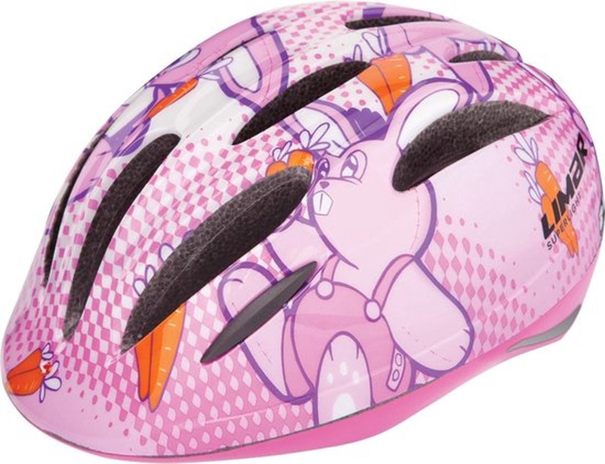 Fietshelm kinderen 2-5 jaar met lichtje - konijn - Limar Kids 242 Bunny - Maat M (51-56cm) - 210g