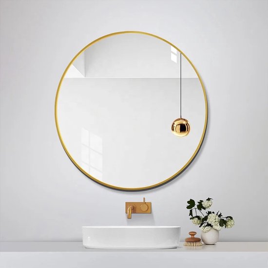 Miroir rond Nordic Style® 80cm | Or
