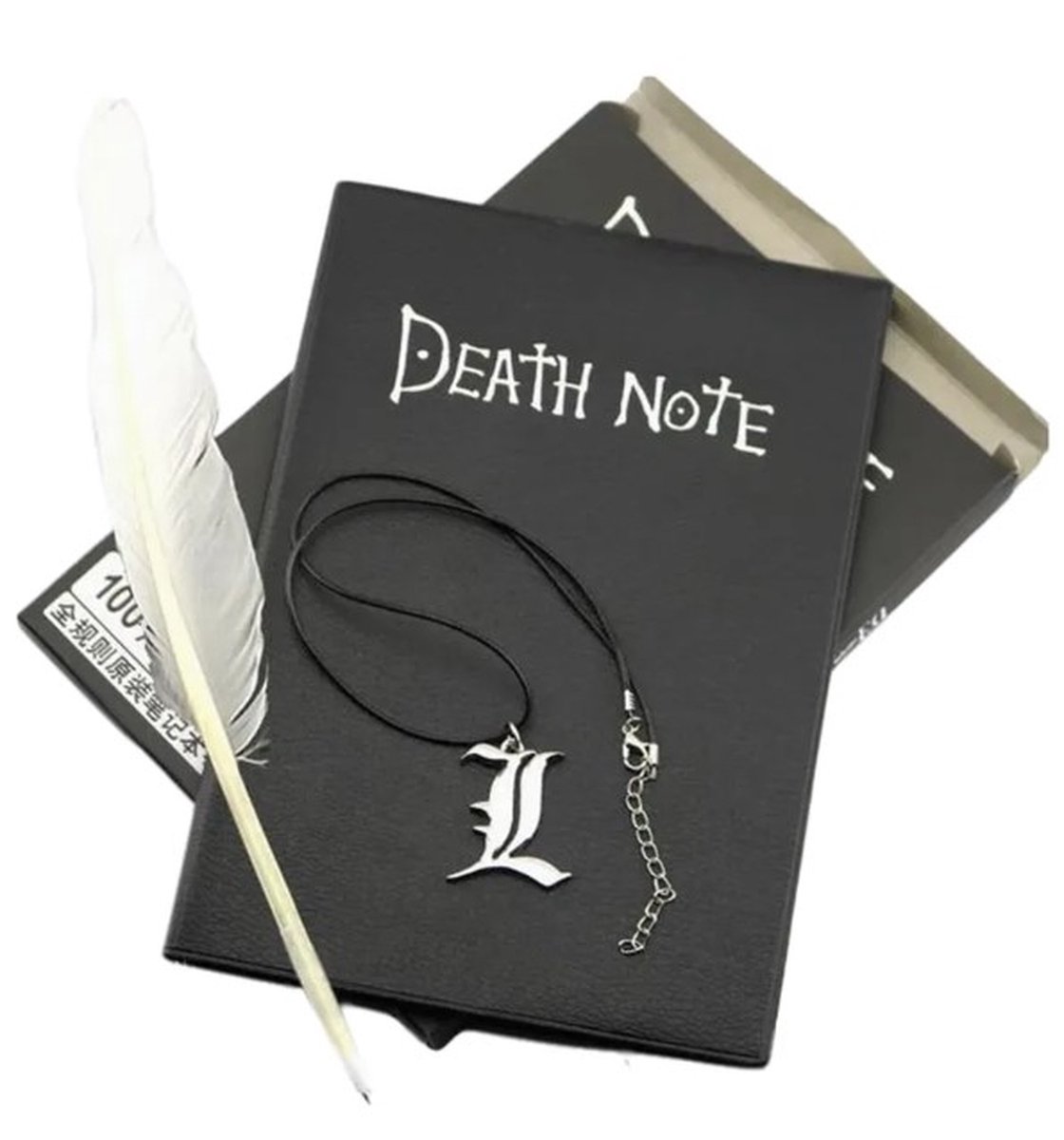 Death Note Notebook | Death Note Anime | Inclusief veer-pen en ketting | Anime accessoires