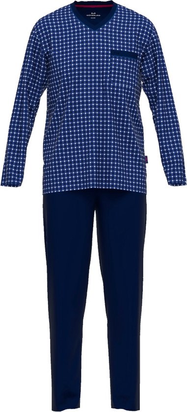 Götzburg Pyjama lange broek - 664 Blue - maat XL (XL) - Heren Volwassenen - 100% katoen- 452179-4009-664-XL