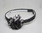 ZoeZo Dessign - haarband - diadeem - glitter - zwart - wit