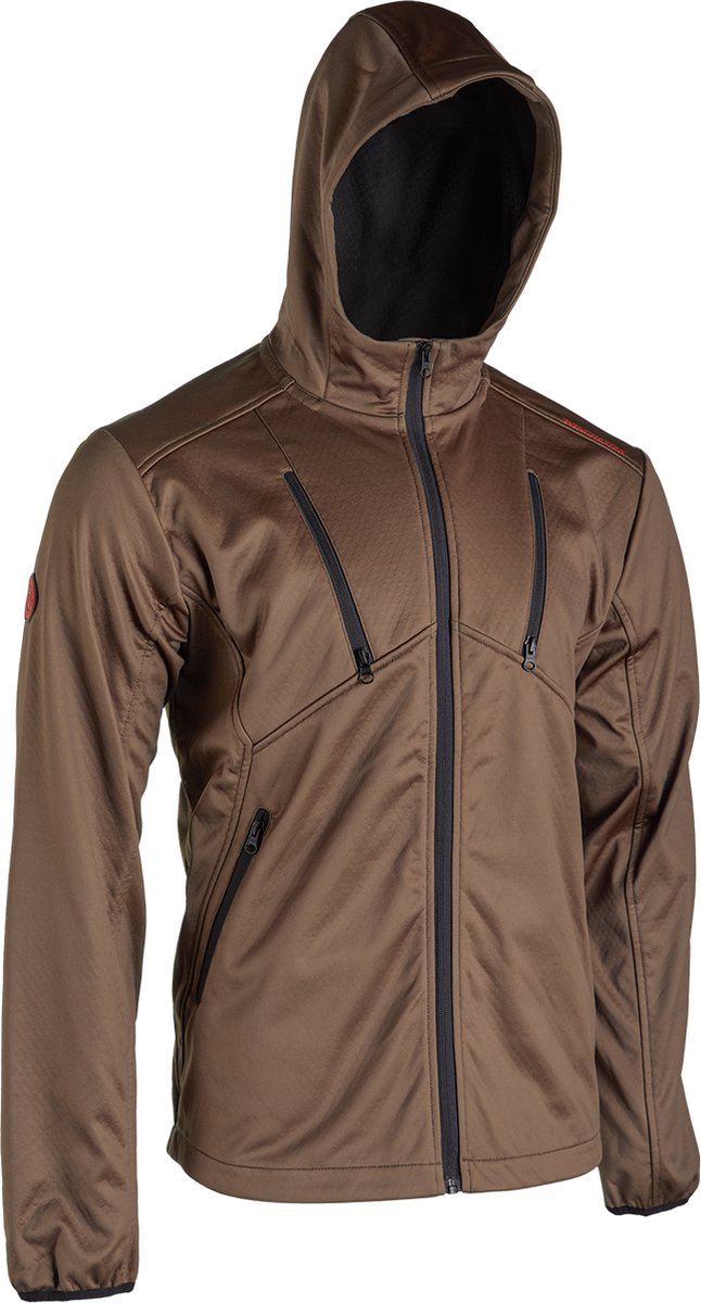 WINCHESTER Jas - Heren - Comfortabel & Waterafstotend - 4 zakken - Met Capuchon - Twinpeak Bruin - 3XL