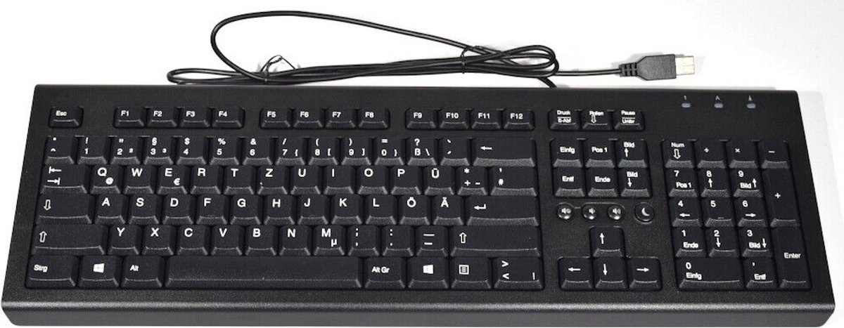 HP 697737-042 Keyboard Duits DE 1x USB black qwertz