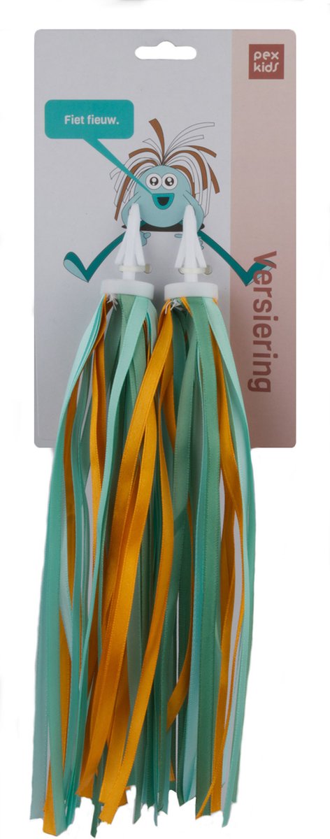 Pexkids Groene handvat streamers - speelse fietsaccessoires - eenvoudig te bevestigen