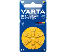 VARTA Hearing Aid Battery 10 Blister 6