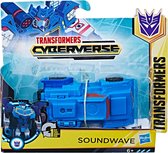 Transformers Cyberverse Soundwave - Blauw - 11 cm groot