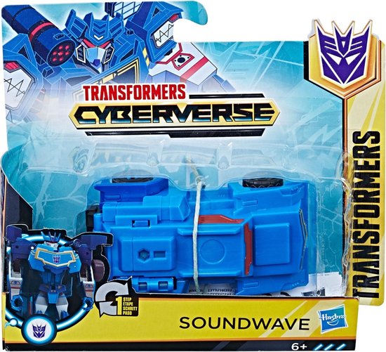 Transformers Cyberverse Soundwave Blauw 11 cm groot