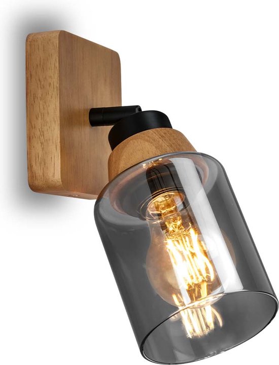 BRILONER - ROYK - Lampe de lecture, Applique d'intérieur, Lampe, Applique d'intérieur, Orientable, Lampe de salon, Noir