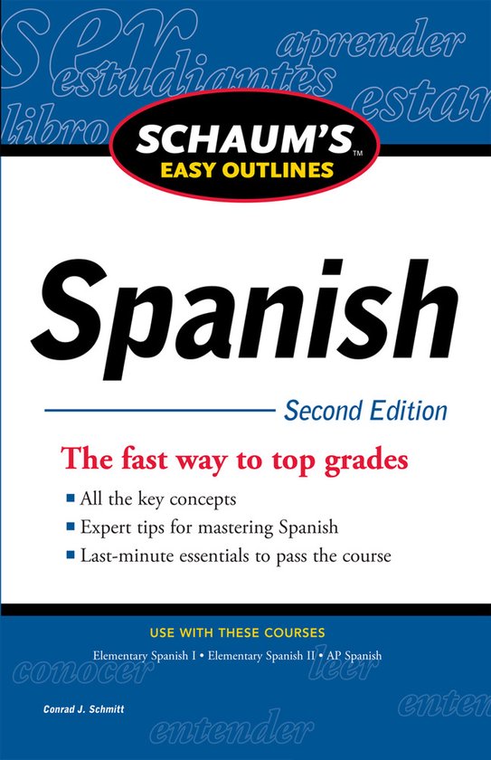 Schaum'S Easy Outline Of Spanish - cover