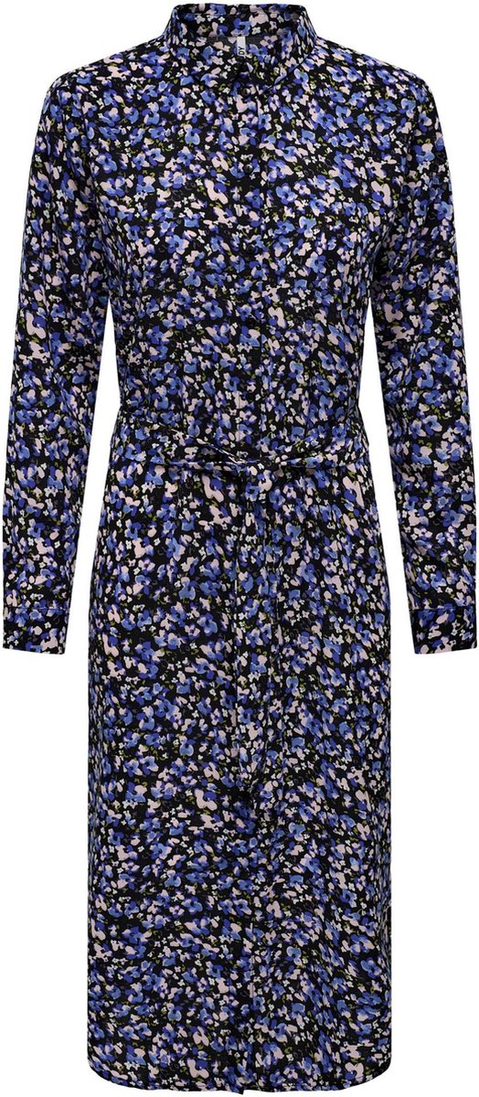 JDY JDYDIVYA L/S AOP ABOVE CALF DRESS WVN Dames Jurk - Maat XS