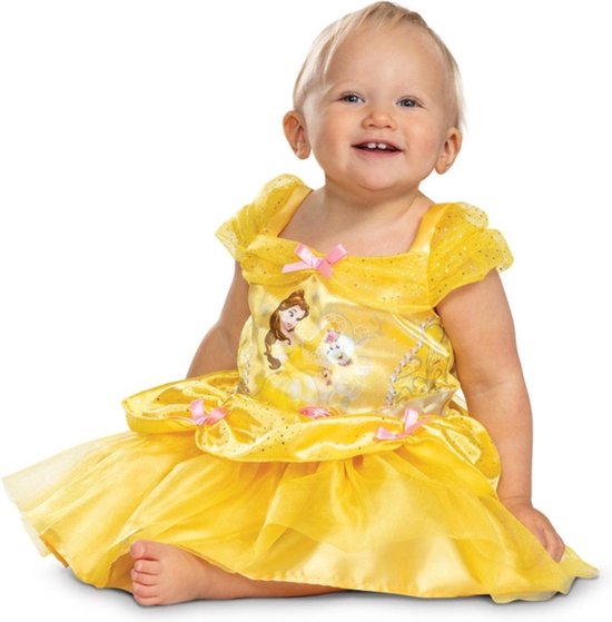 Smiffys Costume Dress Enfants - Kids jusqu'à 1 an - Disney La Beauty et la Bête Belle Classic Jaune