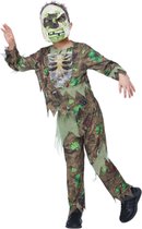 Smiffy's - Zombie Kostuum - Deluxe Insect Zombie Darknelis - Jongen - Groen, Bruin - Small - Halloween - Verkleedkleding