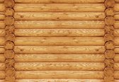 Fotobehang - Vlies Behang - Houten Planken - Schutting - 416 x 254 cm