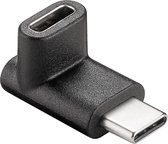 Powteq- Premium USB C koppelstuk - USB 3.1 - haaks omlaag - 90 graden koppelstuk - USB C -> USB C - 10 Gbit/sec