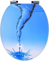Wc-bril softclosemechanisme met MDF deksel (water)