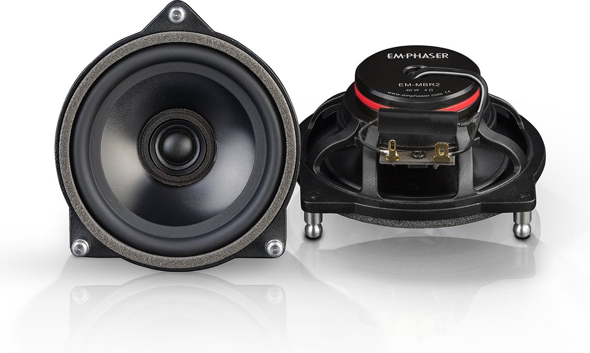Emphaser EM-MBR2 - Autospeakers - Pasklare speakers Mercedes - 10cm coaxiale set luidsprekers - 100mm speakerset - Audio Upgrade