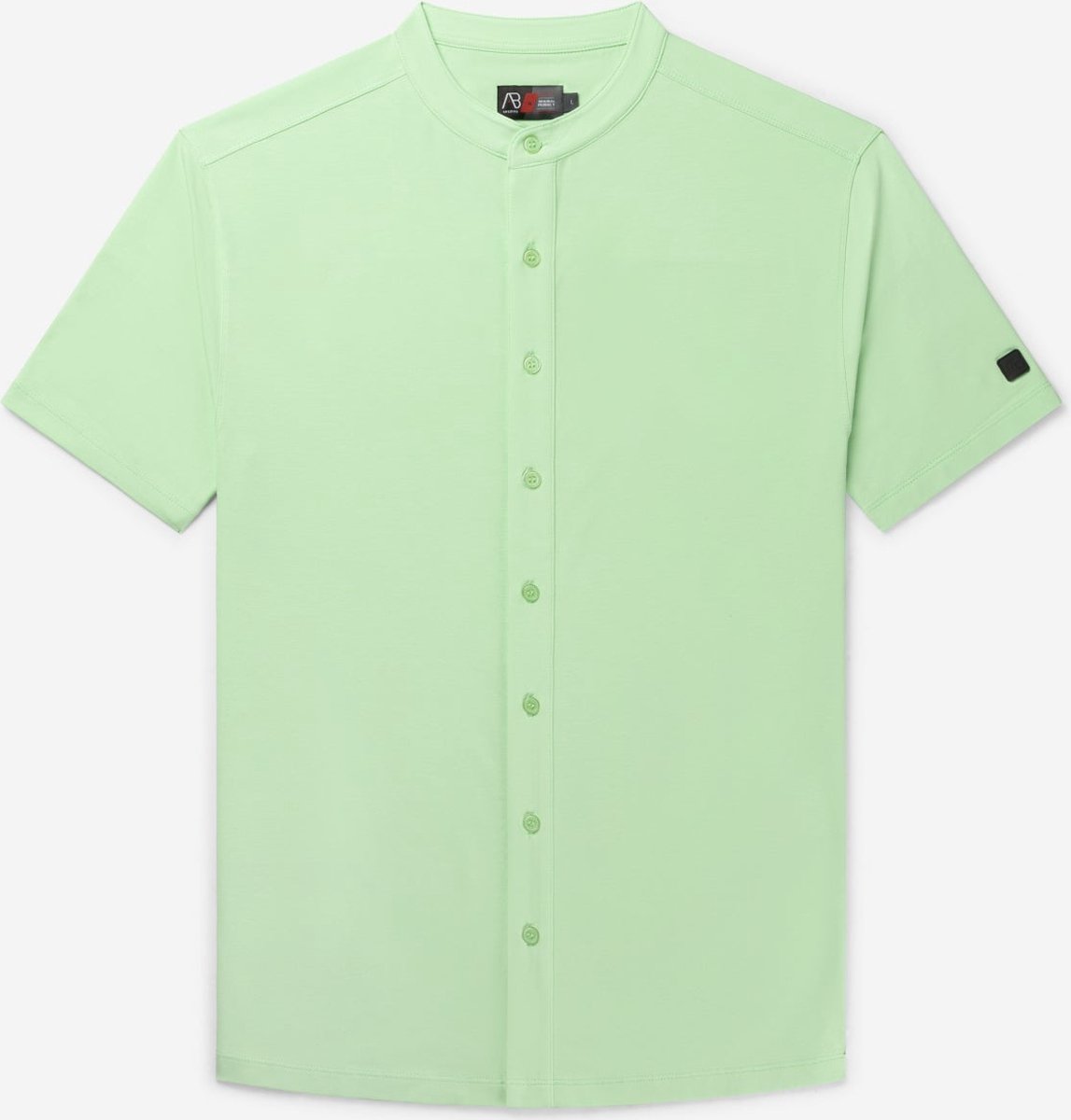 AB Lifestyle - Button Up Short-Sleeve - EXTRA SLIMFIT | Pastel Green - Heren - Maat: L