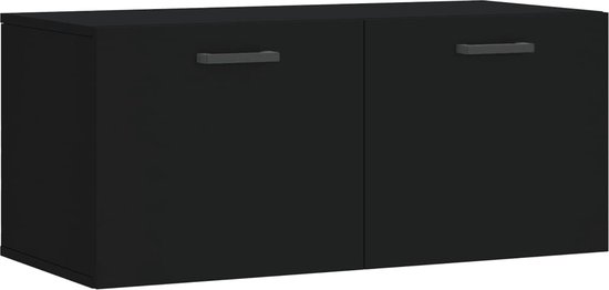 vidaXL-Wandkast-80x36,5x35-cm-bewerkt-hout-zwart