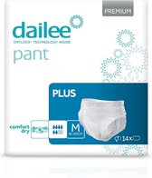 Dailee Pants Premium Plus Medium - 14 stuks - Incontinentie broekjes