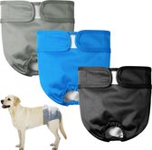 Premium wasbare hondenluiers (verpakking van 3 stuks) luiers voor teven
