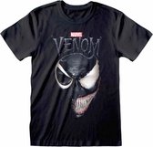 Marvel Venom - Split Face Mens Tshirt - S - Zwart