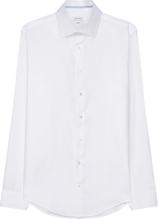 Chemise coupe Seidensticker - structurée - blanc (contraste) - Ne se repasse pas - Taille côtes : 41