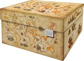 Dutch Design Brand - Dutch Design Storage Box - Opbergdoos - Opbergbox - Bewaardoos - Landkaart - Vintage - Ancient World Map