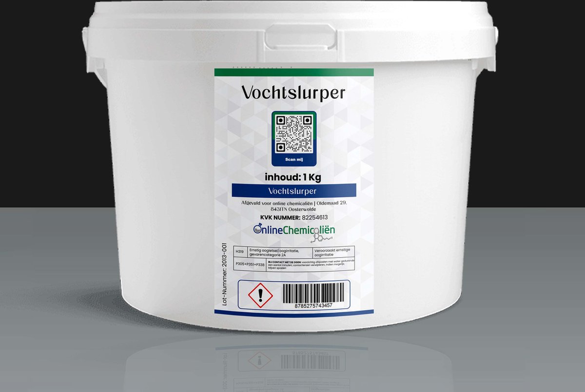 Vochtslurper navulling – Dehumidifier – Slaapkamer/ Badkamer/ Kelder – Vochtopnemer – Ontvochtiger – 1 KG per verpakking