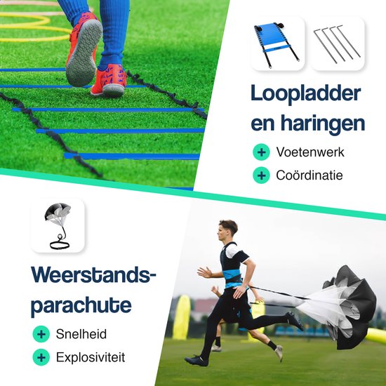 Équipement d'entraînement de football ensemble d'entraînement de vitesse et d'ag