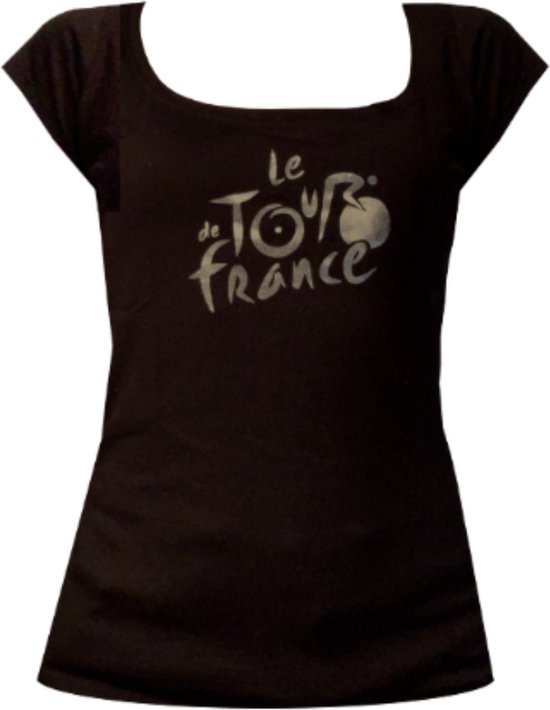 Tour de France - T-shirt - vrouwen - zwart - grijze glitter
