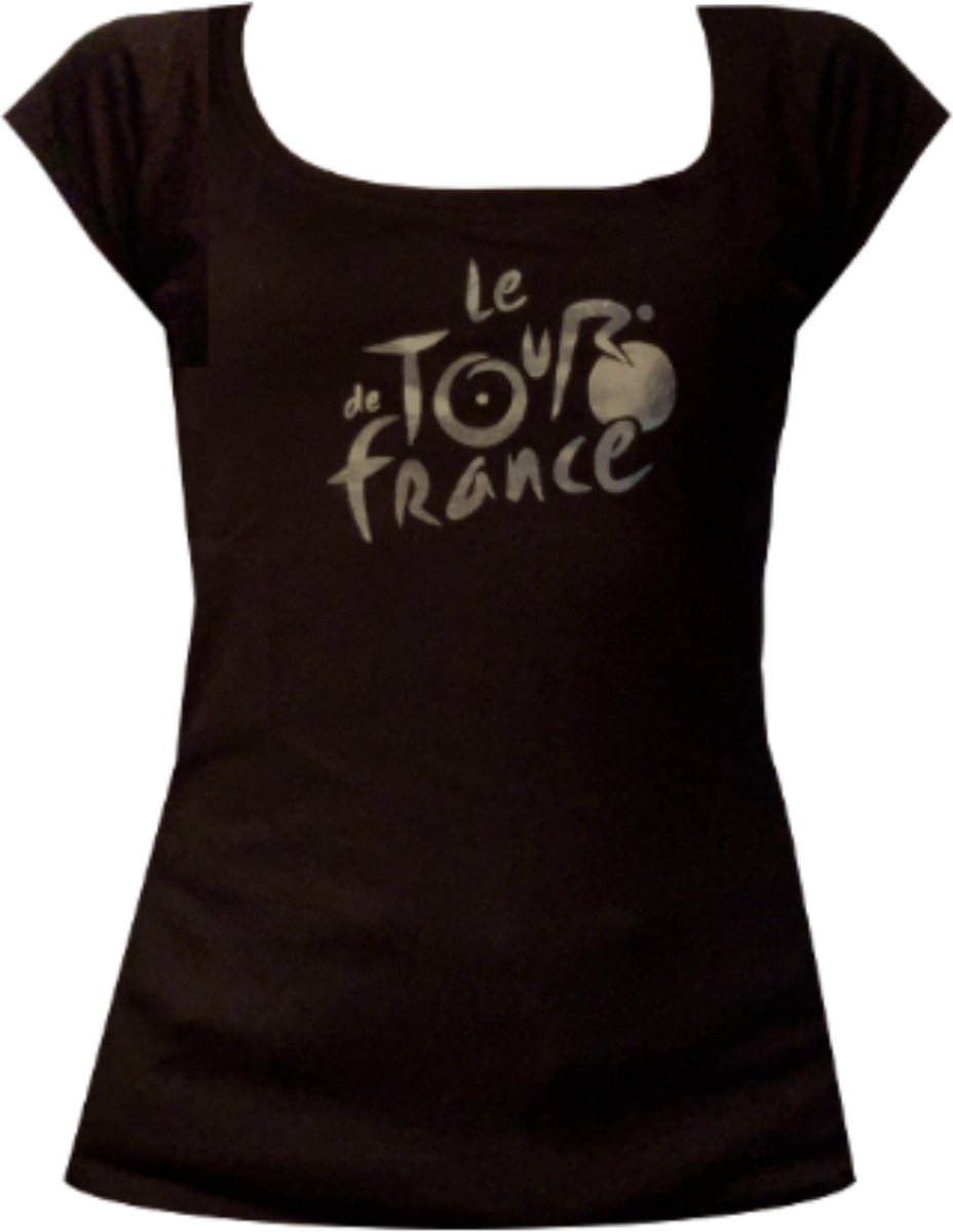 Tour de France - T-shirt - vrouwen - zwart - grijze glitter - L