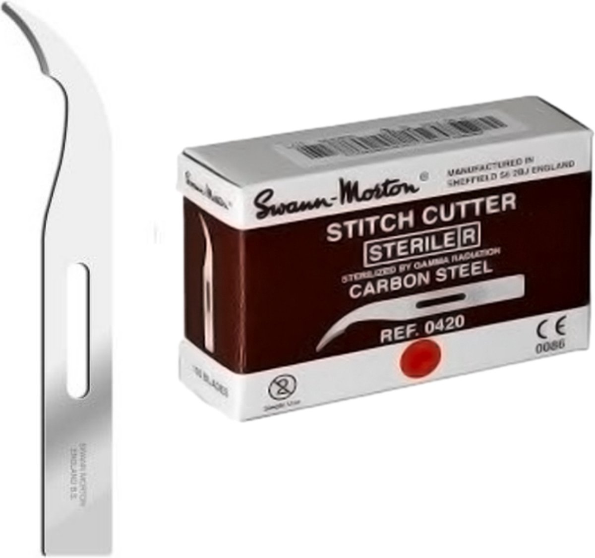 Goedkoopste Swann Morton Stitch Cutter steriel Swann Morton - RVS - onthechtmesje, draadsnijder