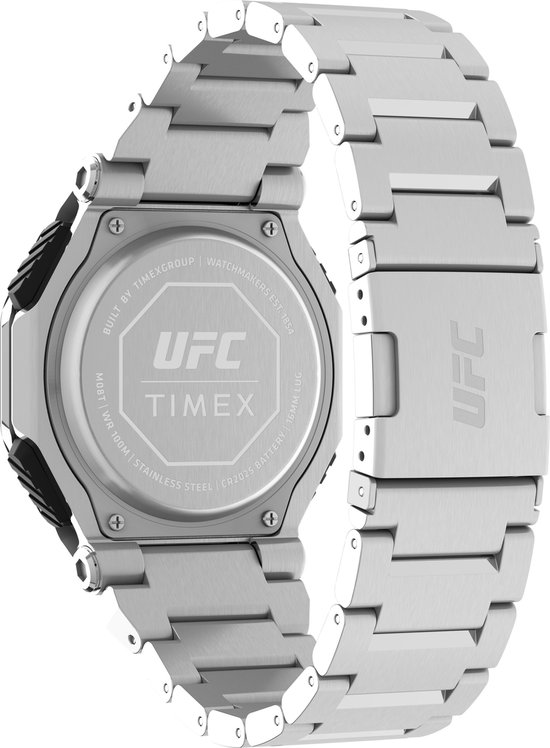 Timex UFC Colossus TW2V84600 Horloge - Staal - Zilverkleurig - Ø 45 mm