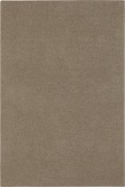 Carpet Studio Utah Loper Tapijt 80x150cm - Vloerkleed Hoogpolig - Tapijt Woonkamer en Tapijt Slaapkamer - Kleed Taupe
