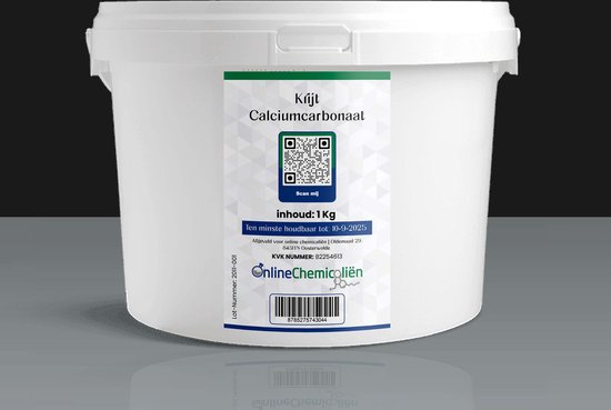 Krijt Calciumcarbonaat – Krijtpoeder – Krijt – Calciumcarbonaat Poeder – Calciumcarbonaat Krijtpoeder – 1 KG