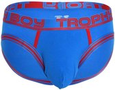 Andrew Christian TROPHY BOY® For Hung Guys Brief Elect Blue - MAAT S - Heren Ondergoed - Slip voor Man - Mannen Slip