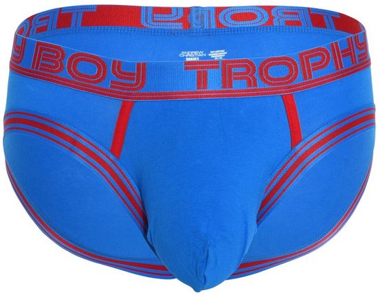 Andrew Christian TROPHY BOY® For Hung Guys Brief Elect Blue - MAAT S - Heren Ondergoed - Slip voor Man - Mannen Slip