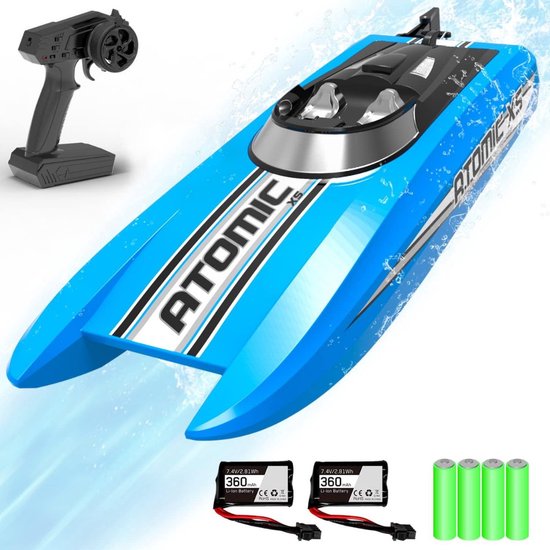 DEERC H120 Op afstand bestuurde boot voor zwembad en meren, 2,4 GHz, 20