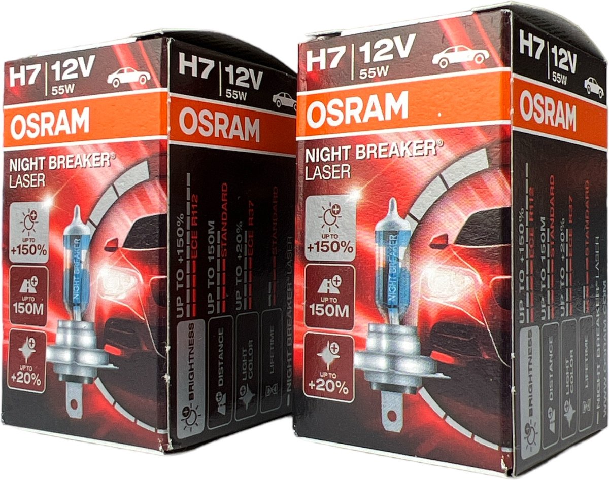 Osram Night Breaker Laser - H7 Autolamp - 2 stuks - 12V 55W