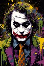 The Joker Poster - Why so Serious? - Heath Ledger - Filmposter - Movie - Graffiti Art - Geschikt om in te lijsten - 61 x 91,5 cm (A1+)