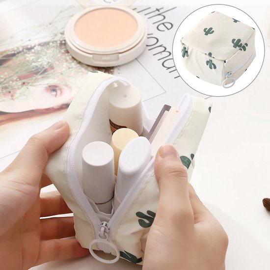 Consumerce® Kleine Luier en inlegkruisjes etui - Berenprint - Luiertas - maandverbandtasje - maandverband - Luier Rugzak - Luiertassen - Luiers - Luieremmer - Luieretuis - Inlegkruisjes etui - Opbergtasje - Etui - Tasje - Inlegkruisjes - Tampons van Consumerce — afbeelding 2