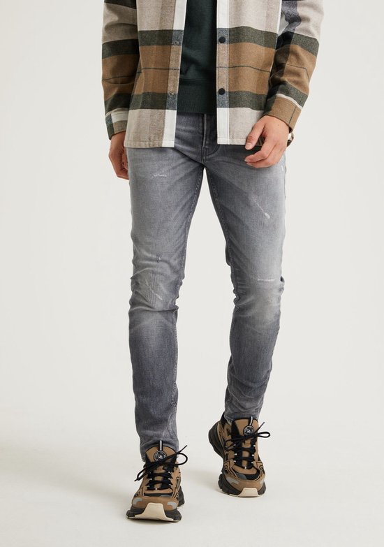 Chasin' Jeans Slim-fit jeans EGO Crater Grijs Maat W30L32